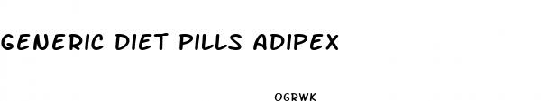 generic diet pills adipex