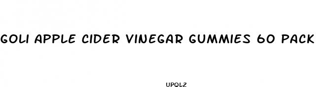 goli apple cider vinegar gummies 60 pack