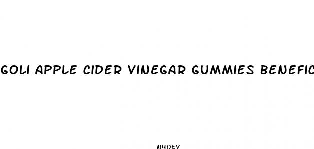 goli apple cider vinegar gummies beneficios