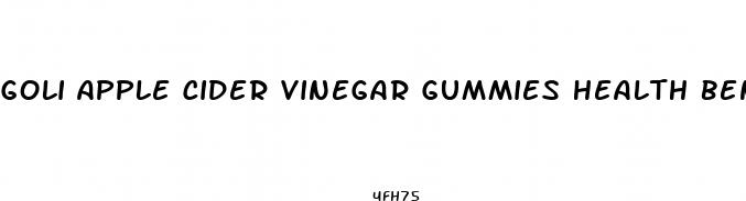goli apple cider vinegar gummies health benefits