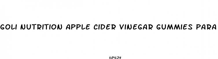 goli nutrition apple cider vinegar gummies para que sirve