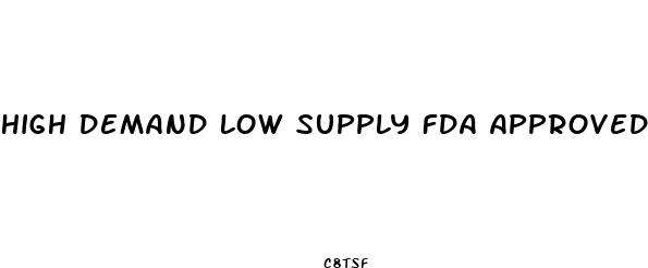 high demand low supply fda approved weight loss drug