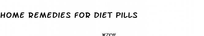 home remedies for diet pills
