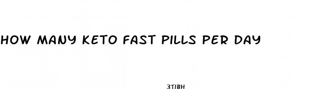 how many keto fast pills per day