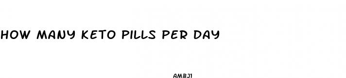 how many keto pills per day