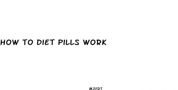 how to diet pills work