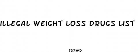 illegal weight loss drugs list
