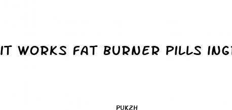 it works fat burner pills ingredients