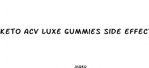 keto acv luxe gummies side effects