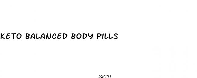 keto balanced body pills