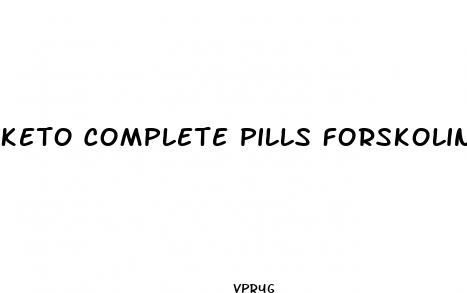 keto complete pills forskolin