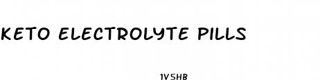 keto electrolyte pills