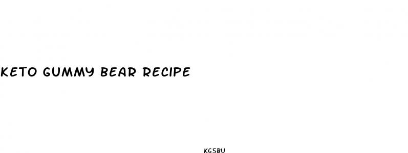 keto gummy bear recipe