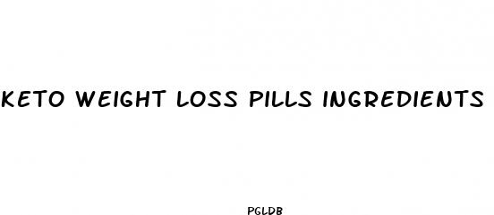 keto weight loss pills ingredients