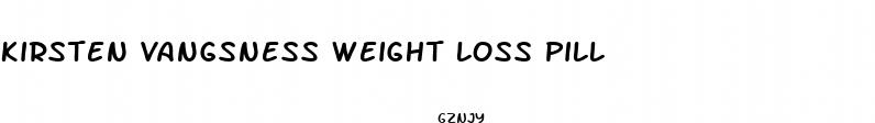 kirsten vangsness weight loss pill