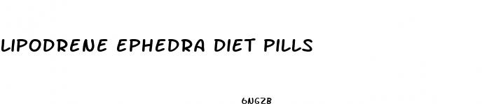 lipodrene ephedra diet pills