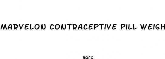 marvelon contraceptive pill weight loss