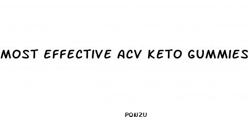 most effective acv keto gummies
