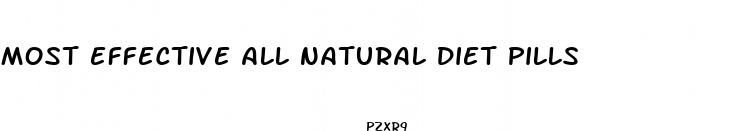most effective all natural diet pills
