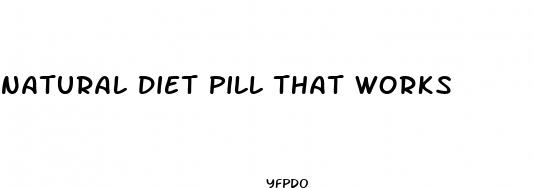 natural diet pill that works