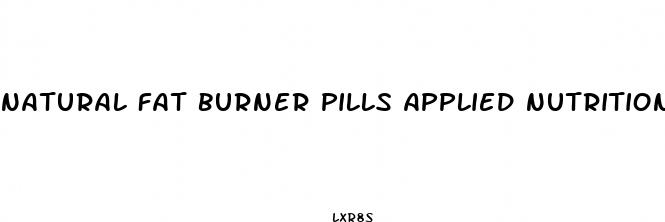 natural fat burner pills applied nutrition review