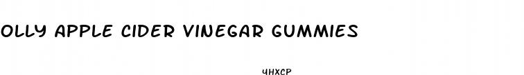 olly apple cider vinegar gummies
