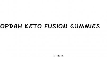 oprah keto fusion gummies