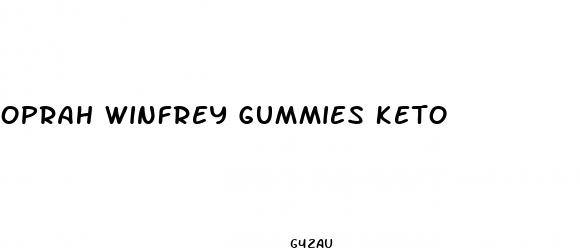 oprah winfrey gummies keto