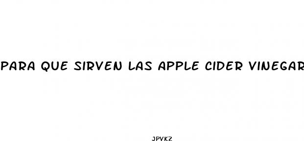 para que sirven las apple cider vinegar gummies