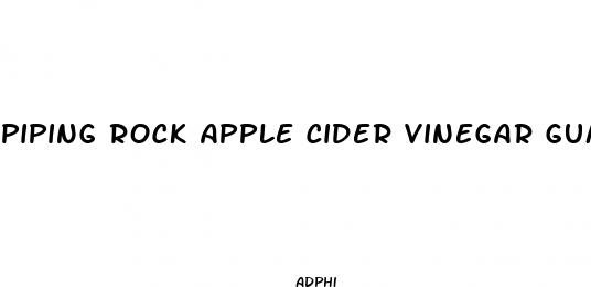 piping rock apple cider vinegar gummies
