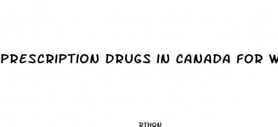 prescription drugs in canada for weight loss