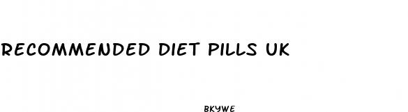 recommended diet pills uk