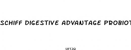 schiff digestive advantage probiotic gummies help with weight loss