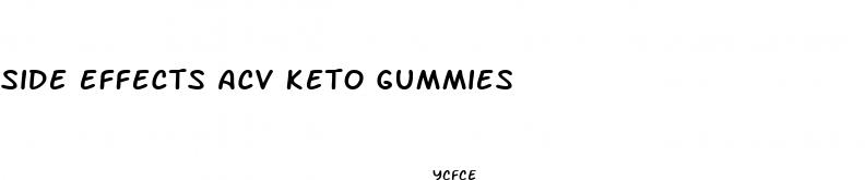 side effects acv keto gummies