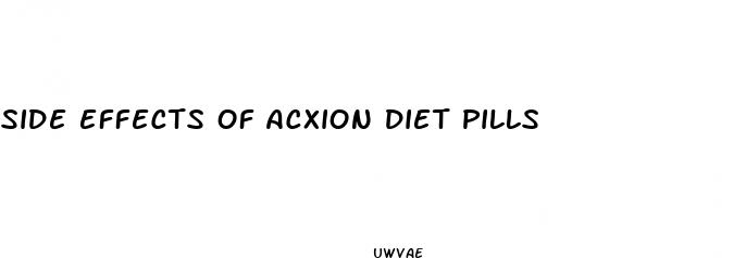 side effects of acxion diet pills