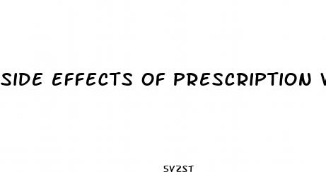 side effects of prescription weight loss pills