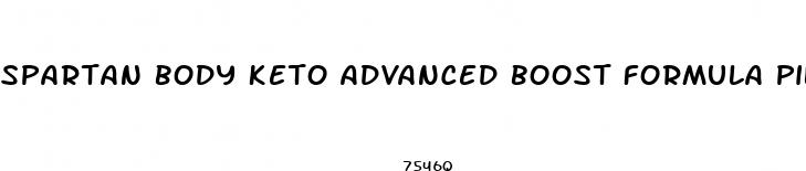 spartan body keto advanced boost formula pills