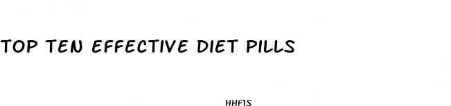 top ten effective diet pills