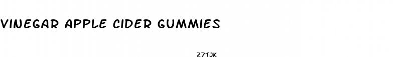 vinegar apple cider gummies