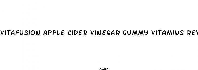 vitafusion apple cider vinegar gummy vitamins reviews