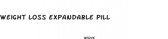 weight loss expandable pill