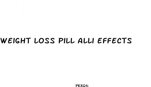 weight loss pill alli effects