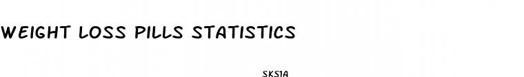 weight loss pills statistics