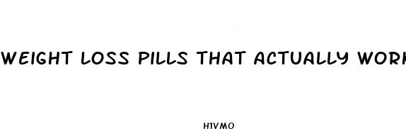 weight loss pills that actually work over the counter