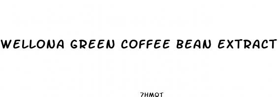 wellona green coffee bean extract weight loss pills