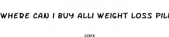 where can i buy alli weight loss pills