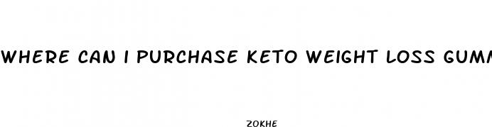 where can i purchase keto weight loss gummies