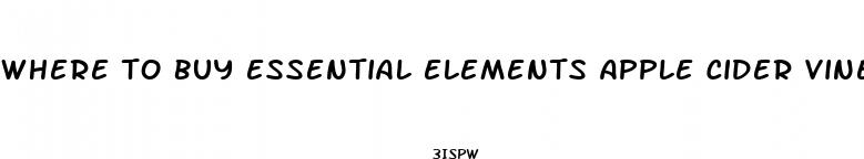 where to buy essential elements apple cider vinegar gummies