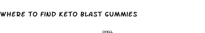where to find keto blast gummies