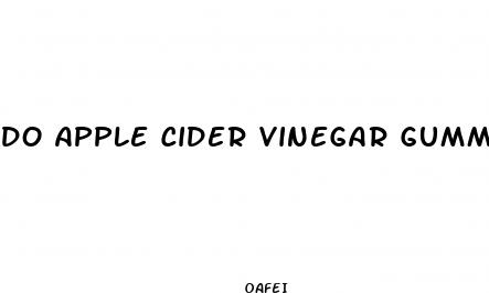 do apple cider vinegar gummies help lose weight